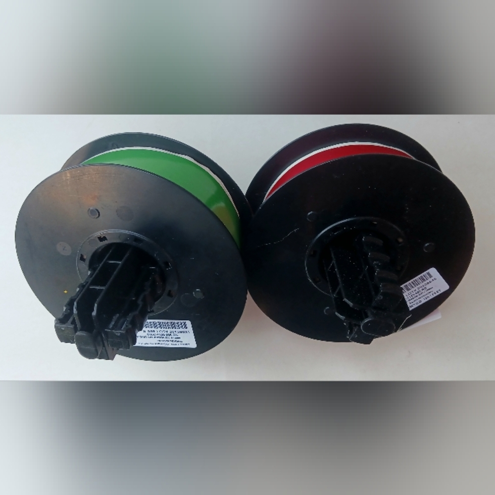 2 Rolls Brady B30C-1125-595 B-595 Vinyl Indoor/Outdoor Industrial Label Used